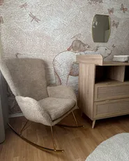 Rocking Chair ANASET Boucle Sand Beige_1019776