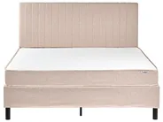 Divan Bed Fabric COUNTESS 160 x 200 cm (EU King Size) Beige_1054303