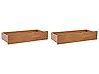 Set of 2 Bed Storage Drawers EPANEY Brown