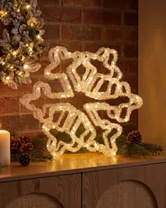 Outdoor Decoration LED SILVERAN 28 cm Snowflake White_1020636