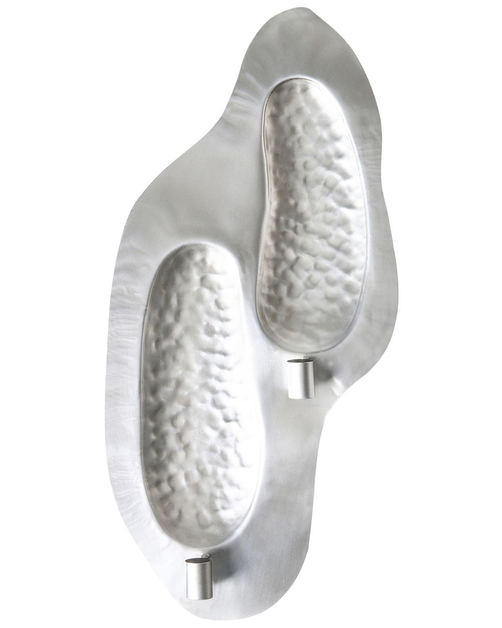 Wall Candle Holder PENICHE 60 cm Metal Silver