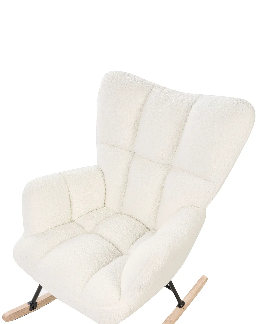 Rocking Chair OULU Boucle White_855480
