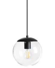 Outdoor Pendant Lamp BLEES Metal Black_1108515