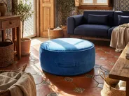 Pouffe YULLE Velvet Blue_993485