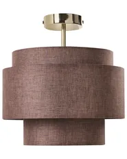 Pendant Lamp LUKAGO Linen Brown_1053783