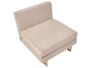Single Sofa Bed JERSLEV Fabric Light Brown_1009911