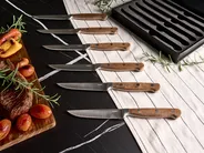 Set of 6 Steak Knives NAGANO Brown_1022930