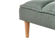 Sofa Bed 3 Seater SILJAN Fabric Green_968719