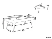 Coffee Table WELTON Dark Brown_798996
