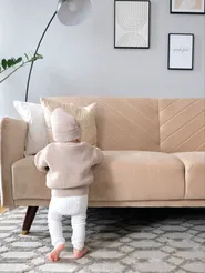 Vuodesohva 3-istuttava SENJA Sametti Beige_836096