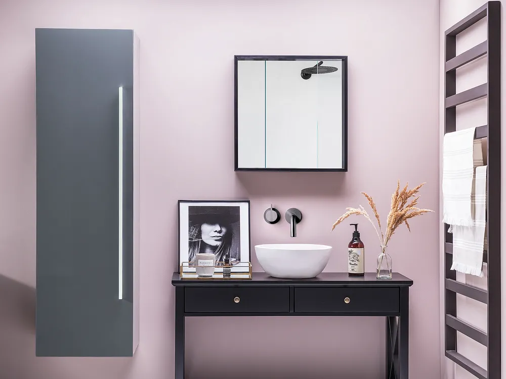 Bathroom Wall Mounted Cabinet MATARO 40 cm Grey