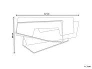 Wall Decor ENNIS Metal 36 cm Brown_995374