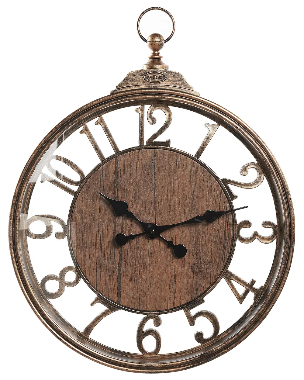 Wall Clock ALCOBA 40 cm Brown