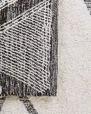 Matta PENDIK Ljusbeige 80 x 150 cm Bomull_1043514
