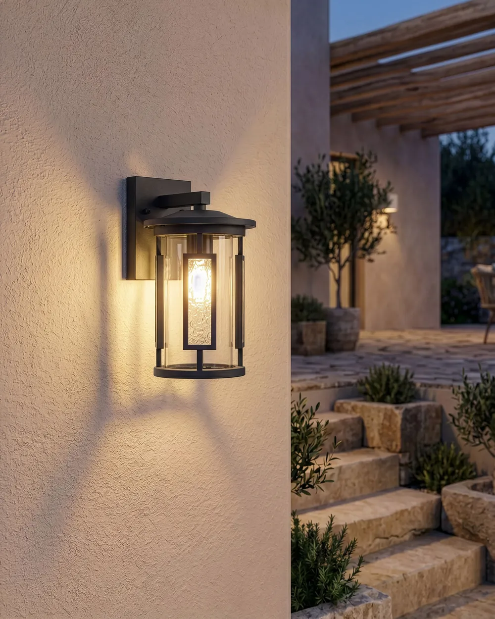 Outdoor Wall Light VEDEA Black