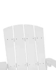 Trädgårdsstol ADIRONDACK Vit_766471