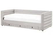 Dagbädd med förvaring Sammet MEUDON 90 x 200 cm Grå_1022096