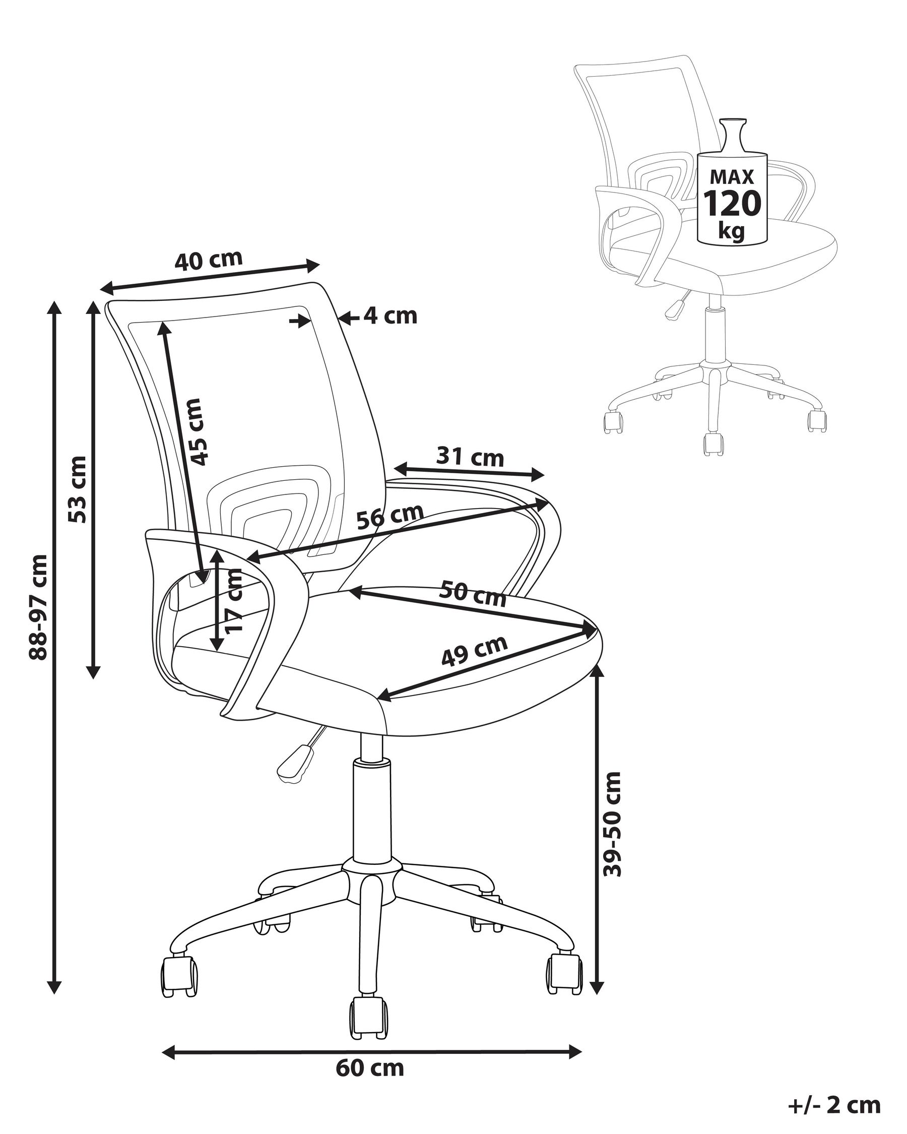 Office Chair SOLID Black_920186
