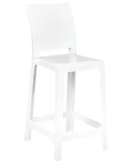 Set of 2 Bar Chairs WELLINGTON White_884219