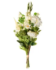 Artificial Flower Bouquet LOURO 70 cm White_1028505