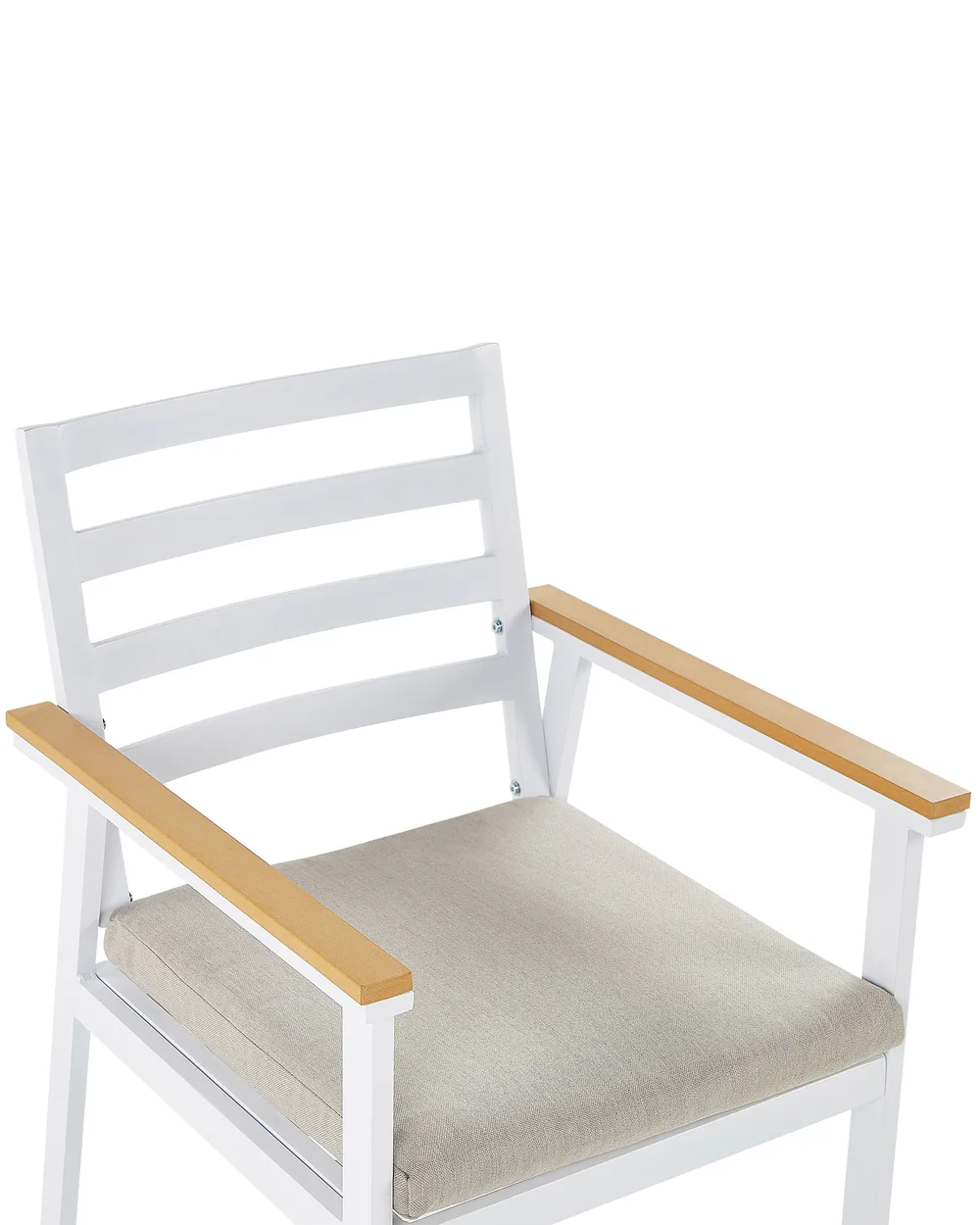 Set med 4 stolar med dynor CAVOLI Metall Beige_818170