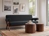 Sofa 2 Seater TAMRE Boucle Black/ Dark Brown