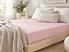 Fitted Sheet HOFUF 200 x 200 cm Cotton Pink