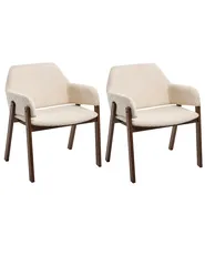 Ruokatuolisetti 2 kpl ALBION Buklee Vaaleanbeige_1077539