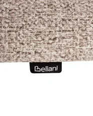 Set med 2 matstolar BLANE Bouclé Mörkbrun/ Taupe_1031613