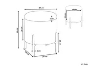 Förvaringpuff WENONA Sammet Ljusbeige_1026274