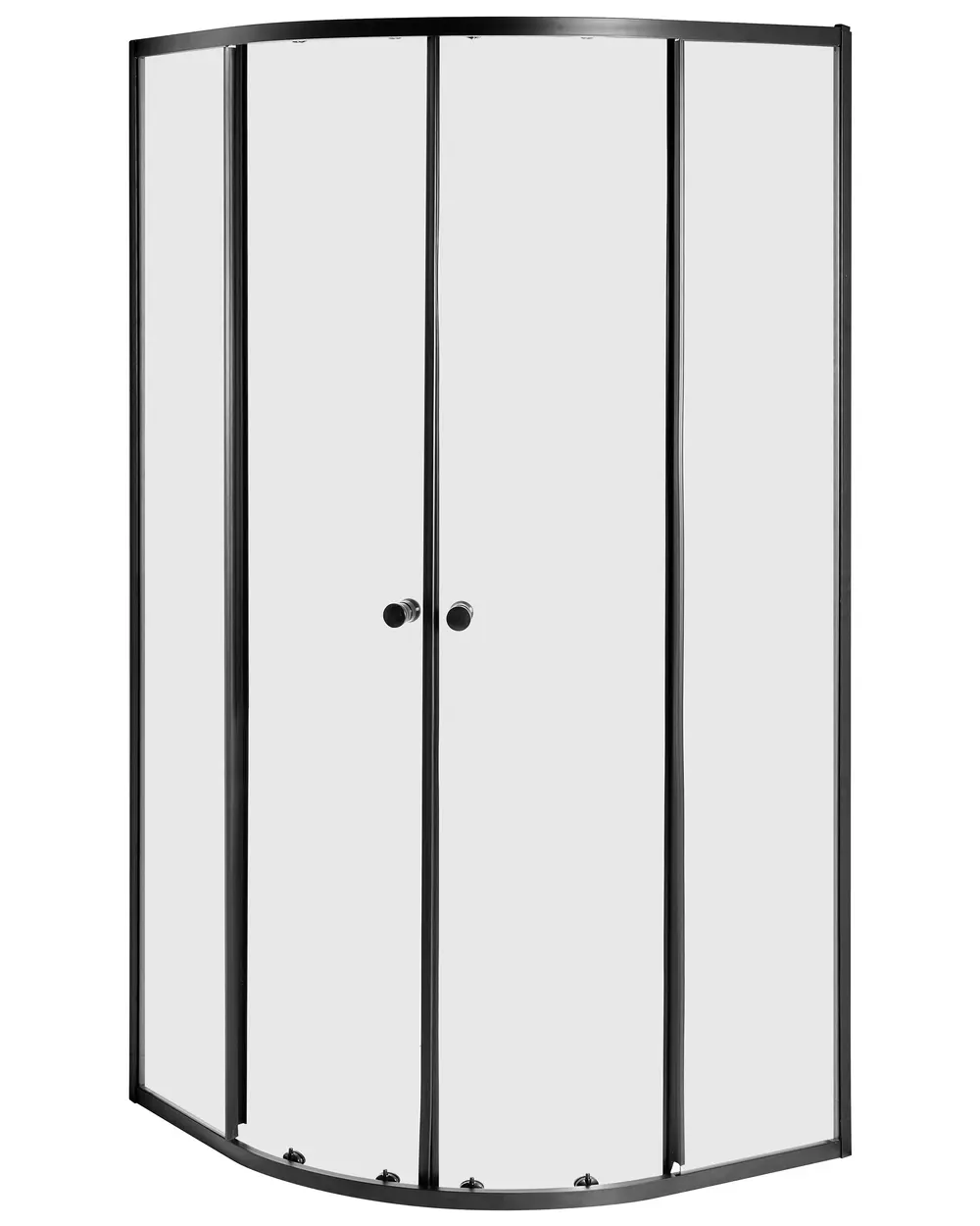 Shower Enclosure ONELLI 900 x 900 x 1900 mm Black