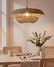 Pendellampa KIDEPO Pappersrep Brun_1184947