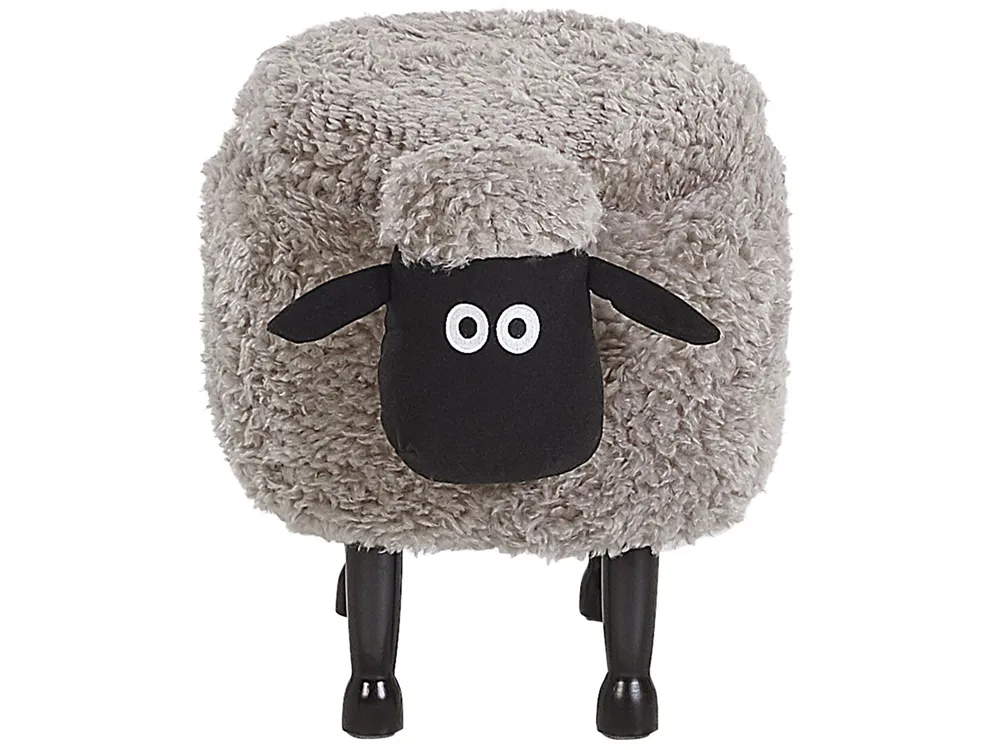 Djurpuff med förvaring SHEEP Får Grå_783607