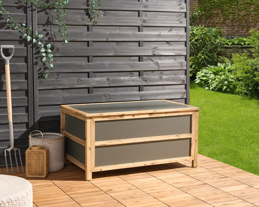 Storage Box ACATE 121 cm 72 cm Concrete Grey_960006