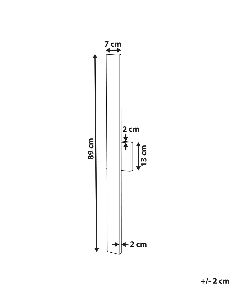 Outdoor LED Wall Light MELGAM Black_870392