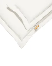 Set med 6 stolar med dynor JAVA Akaciaträ Off-White_803612