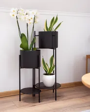 Växtställ ULMUS 58 cm Metall Svart_955877