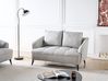 Sofa 2 Seater HOBRO Fabric Light Grey