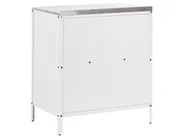 3 Piece Outdoor Kitchen Set with Sink VILAMA White Metal_974172