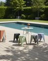 Set of 4 Garden Stools KARAVOS Multicolour