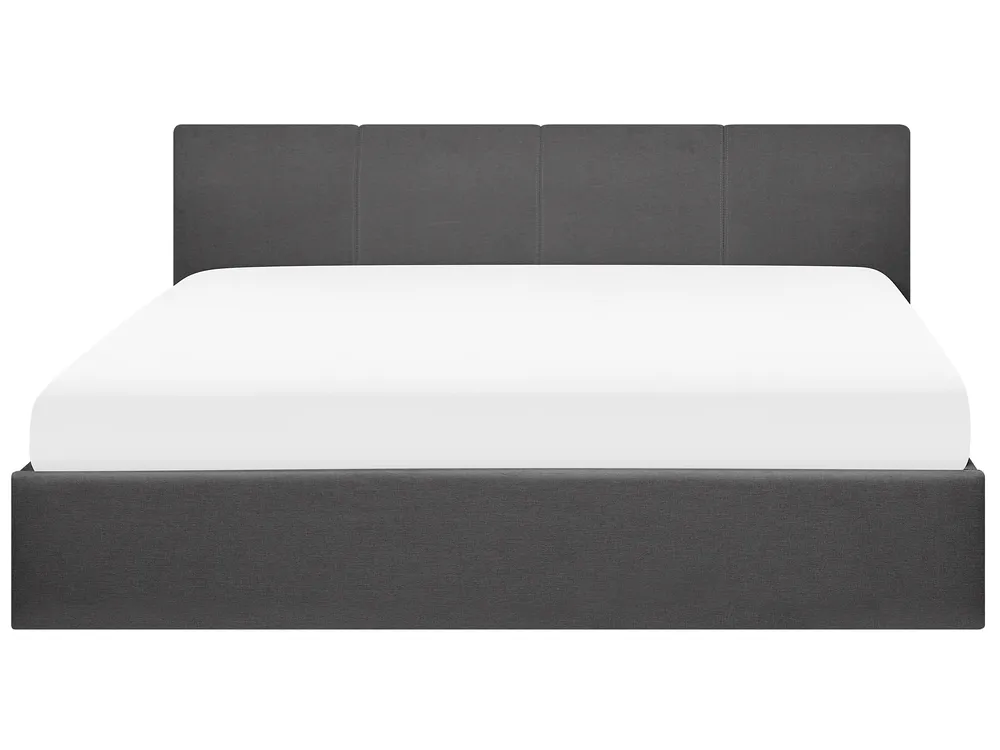 Ottoman Bed ORBEY Fabric Grey 180 x 200 cm (EU Super King)_728248