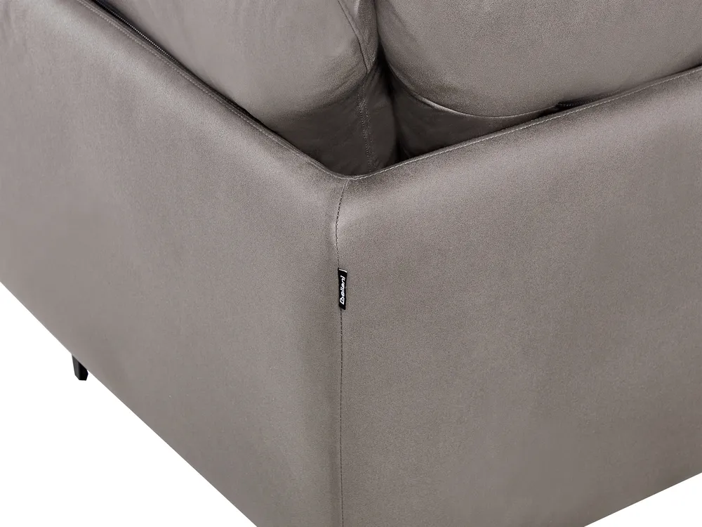 Sofa 3 Seater REVSNES Fabric Brown_965435