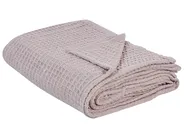 Bedspread CHAGYL Cotton 150 x 200 cm Pastel Pink_917919