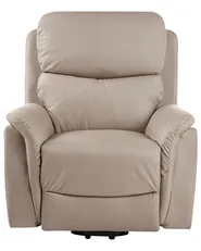 Elektrisk reclinerfåtölj GLORIE med massagefunktion Taupe_953483