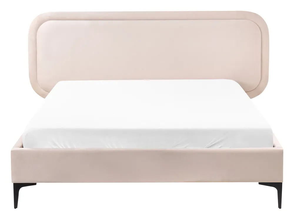 Sänky Sametti SUZETTE 140 x 200 cm Vaaleanbeige_916024