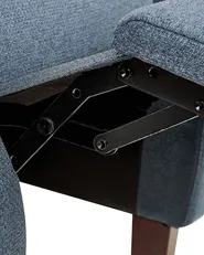 Recliner Chair EGERSUND with Footrest Fabric Dark Blue_896465