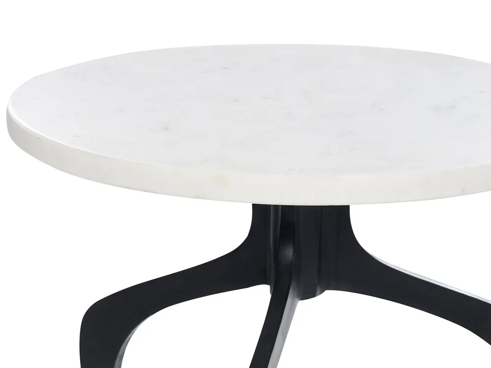 Sidobord TIHOI Marmor Svart/ Vit_853893
