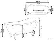 Fristående badkar CAYMAN 1700 x 760 mm Blå_820900