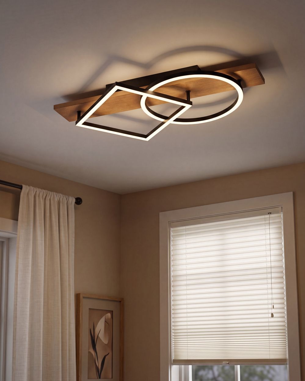 LED-taklampa AIRE Metall Svart