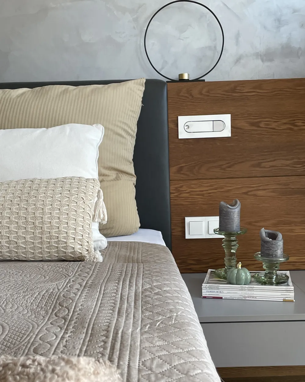 Duvet Cover Set AVONDALE 155 x 220 cm Sateen Cotton Beige_884819